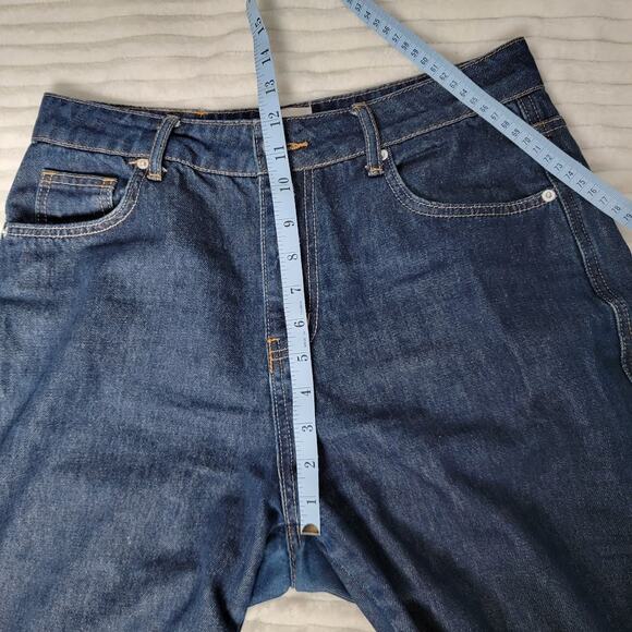 Princess Polly High Rise Straight Jeans Women 6 Dark Wash Recycled Cotton Eco - Picture 6 of 12